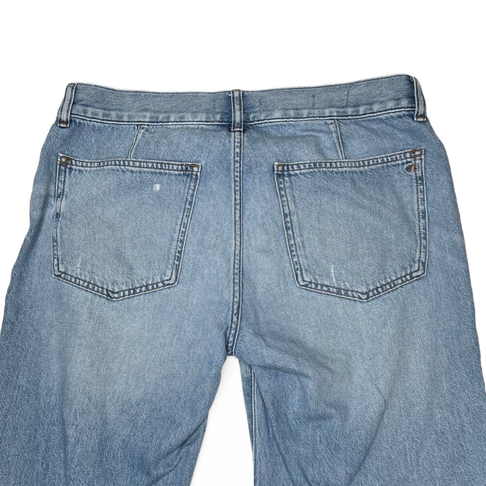 Madewell The Maternity Side-Panel Dean Easy Straight Jean Airy Denim size 29 - Picture 9 of 12